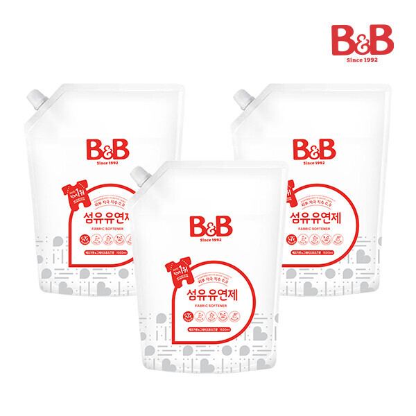 아이맘(메디앙스 공식몰),비앤비 섬유유연제(베르가못) 1800ml(캡리필)X3개입