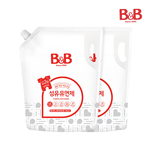 메디앙스 공식몰, 아이맘,비앤비 섬유유연제(베르가못) 1800ml(캡리필)X2개입