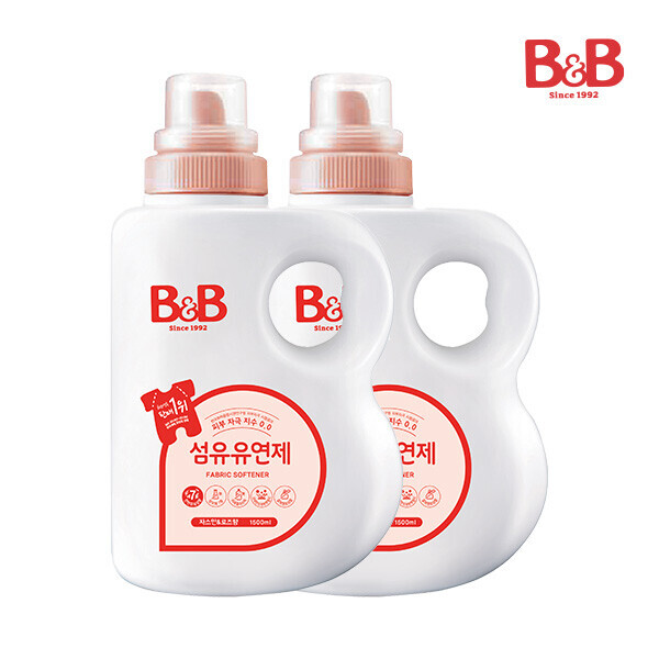 메디앙스 공식몰 아이맘,[리뉴얼] 비앤비 섬유유연제 (자스민) 1500ml (용기) X 2개입