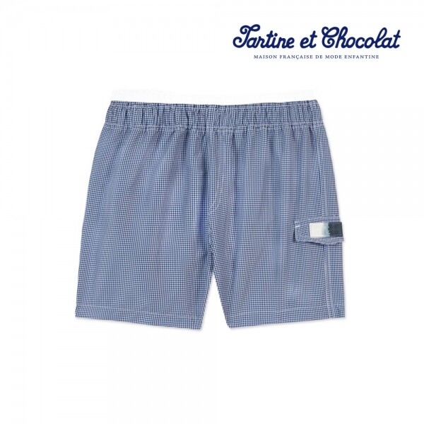 메디앙스 공식몰, 아이맘,타티네쇼콜라 TC Gingham Shorts (Navy) 남아스윔팬츠