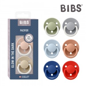 [★보호캡증정★][빕스]BIBS 덴마크 아기쪽쪽이 빕스 디럭스 공갈젖꼭지 야광 2P세트