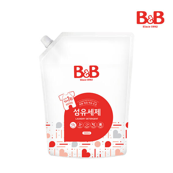 메디앙스 공식몰, 아이맘,비앤비 섬유세제1500ml(캡리필)+섬유유연제(자스민)1500ml(캡리필)