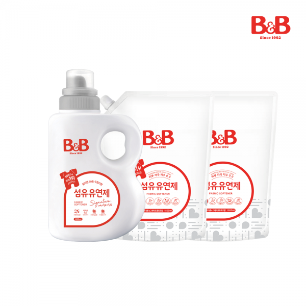 메디앙스 공식몰 아이맘,비앤비 섬유유연제(베르가못)1800ml(용기)+1500ml(리필)X2개