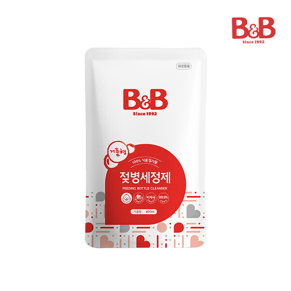 메디앙스 공식몰 아이맘,비앤비 젖병세정제 (거품) 400ml (리필)X4개