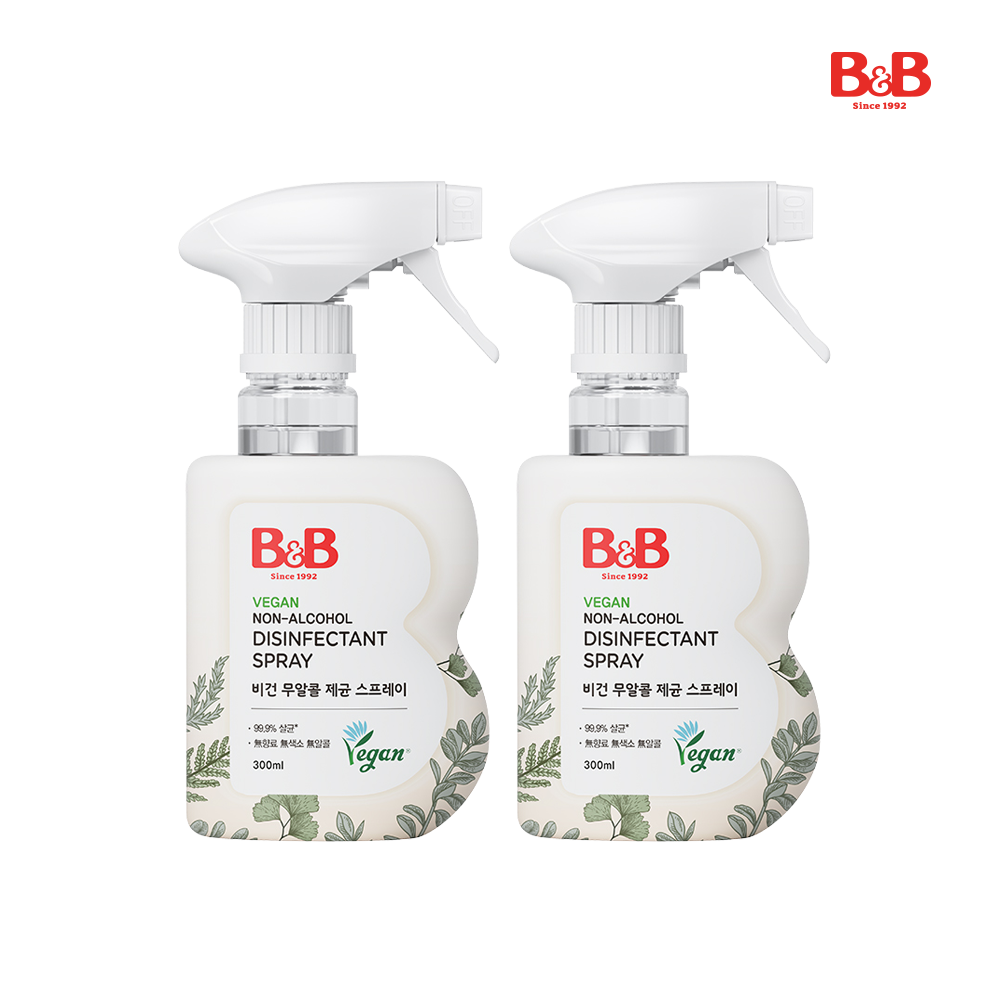 메디앙스 공식몰 아이맘,[신제품] 비앤비 비건 무알콜 제균 스프레이 300ml x 2개