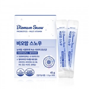 비오맘스노우 1.5gx30포 100억 어린이유산균 프로바이오틱스 멀티비타민
