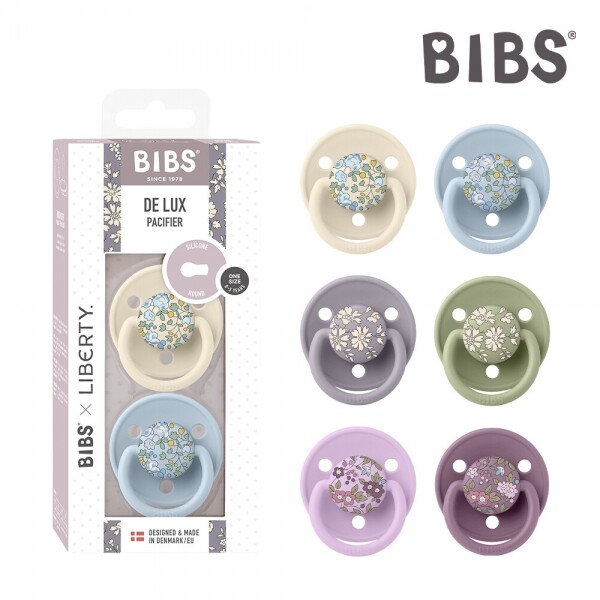 메디앙스 공식몰, 아이맘,[빕스]BIBS 덴마크 신생아 아기쪽쪽이 빕스 디럭스 x 리버티 2Pack 공갈젖꼭지